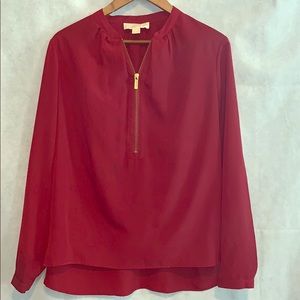Michael Kors burgundy blouse